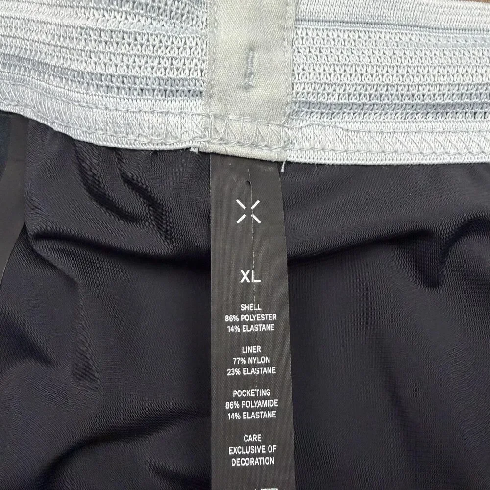 Ten Thousand Shorts Mens XL White Lined Running 5.5in Inseam Zip Pocket Athletic